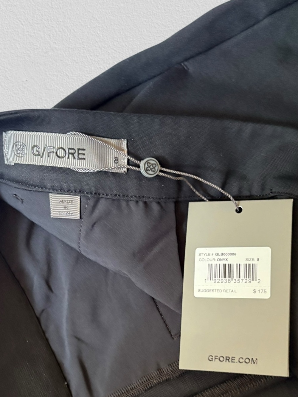 G/Fore G4 Women’s Slim Fit Trousers Black 8 Golf Performance - Picture 2 of 7